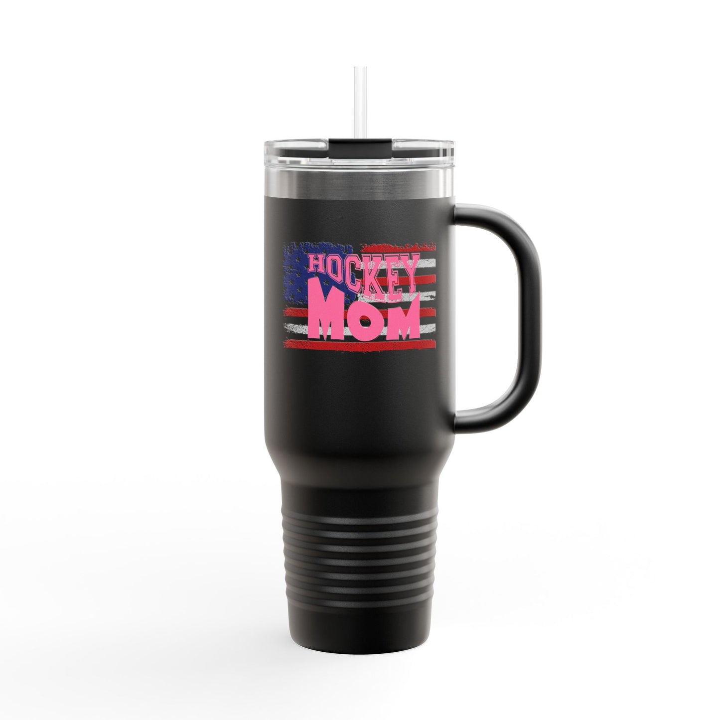 Hockey Mom America Insulated Travel Mug - 40oz | Perfect Gift for Sports Enthusiasts