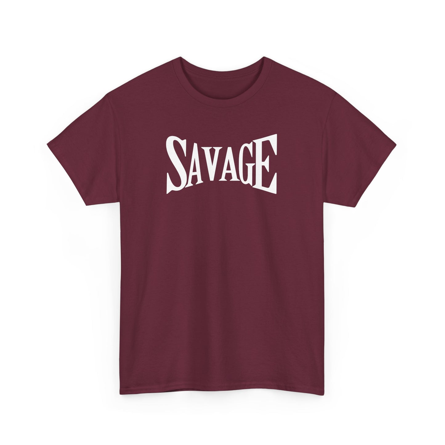 Savage Unisex Heavy Cotton Tee - Bold Graphic Tee for Statement Style