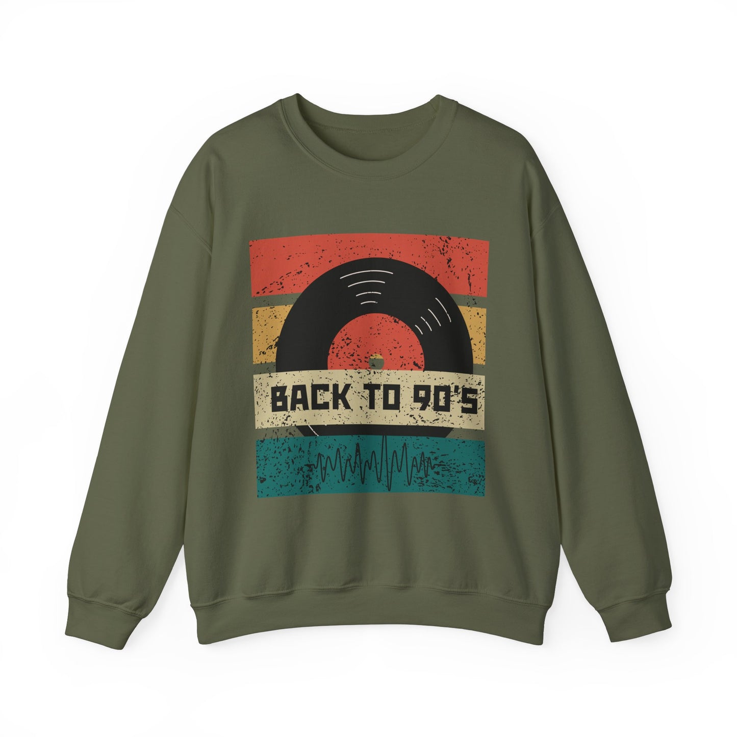 Back to 90's Unisex Heavy Blend™ Crewneck Sweatshirt - Retro Music Vibe