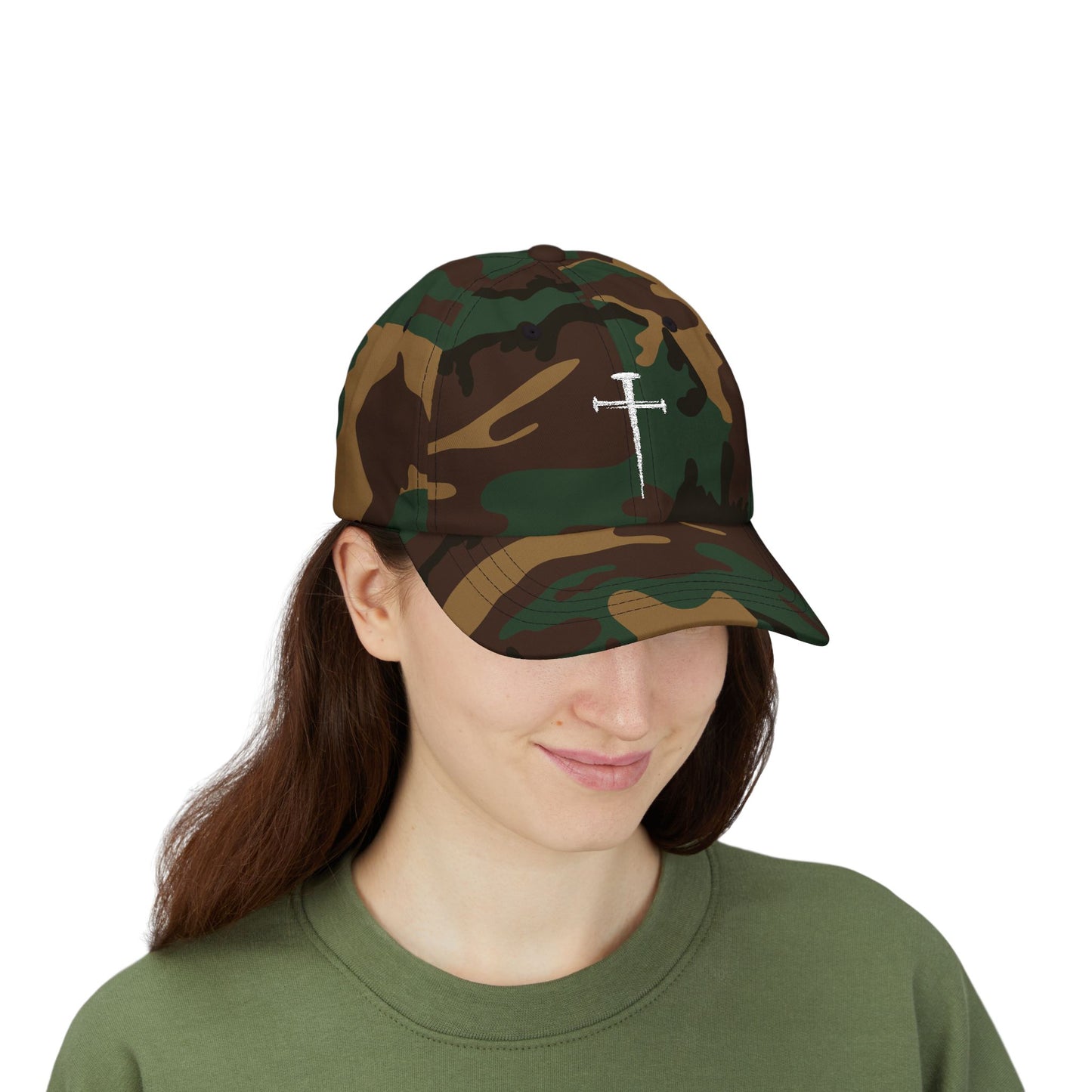 Classic Dad Cap with Cross Design - Casual Streetwear Hat for Everyday Style