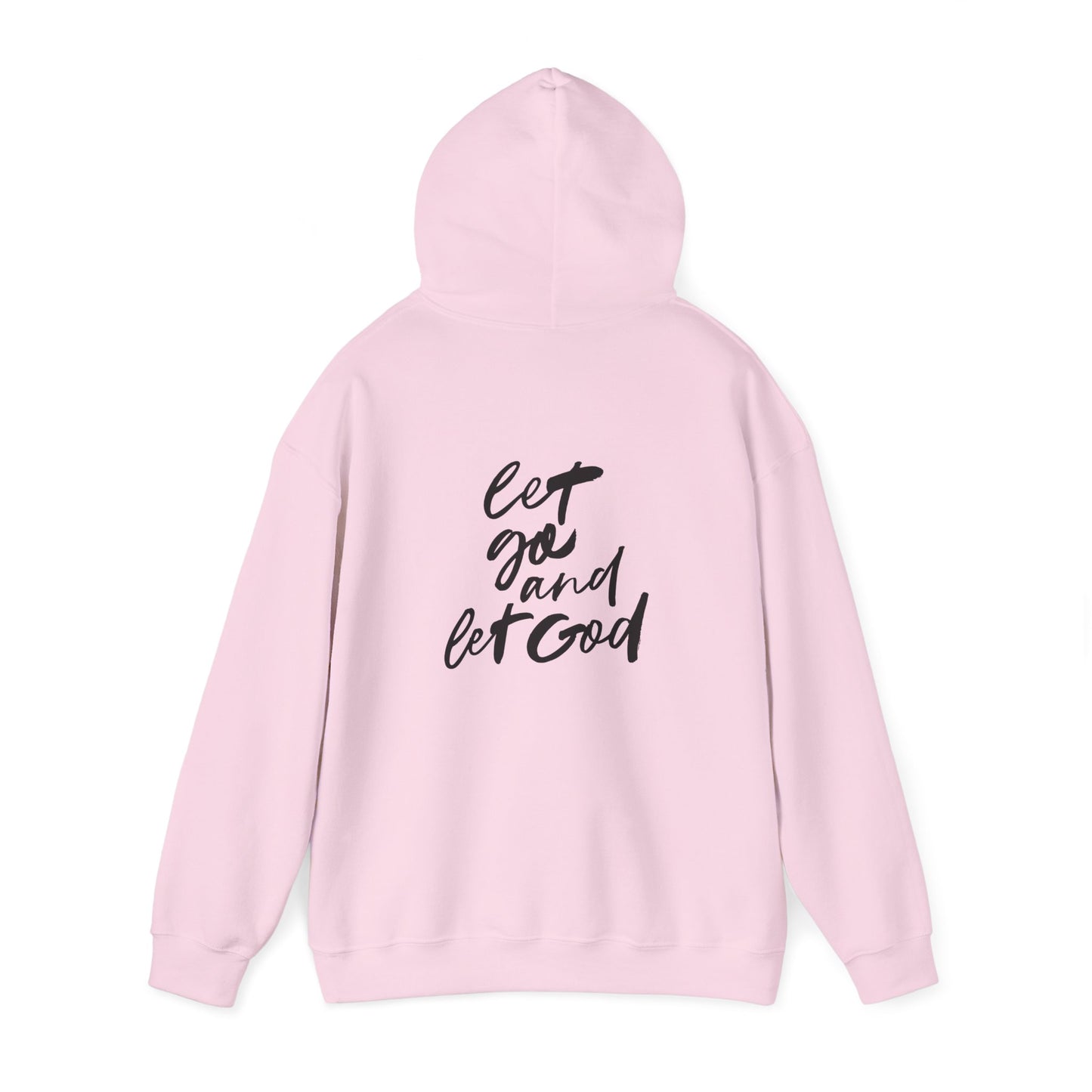 Inspirational Unisex Heavy Blend™ Hooded Sweatshirt - 'Let Go and Let God'