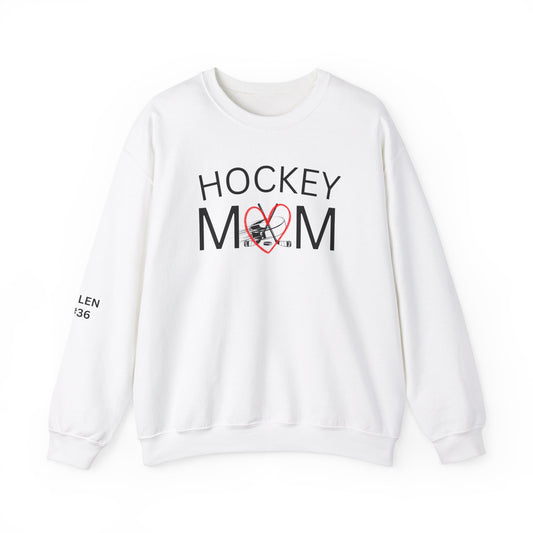 Custom * Hockey Mom Sweatshirt | Unisex Heavy Blend Crewneck | Perfect Gift for Sports Moms