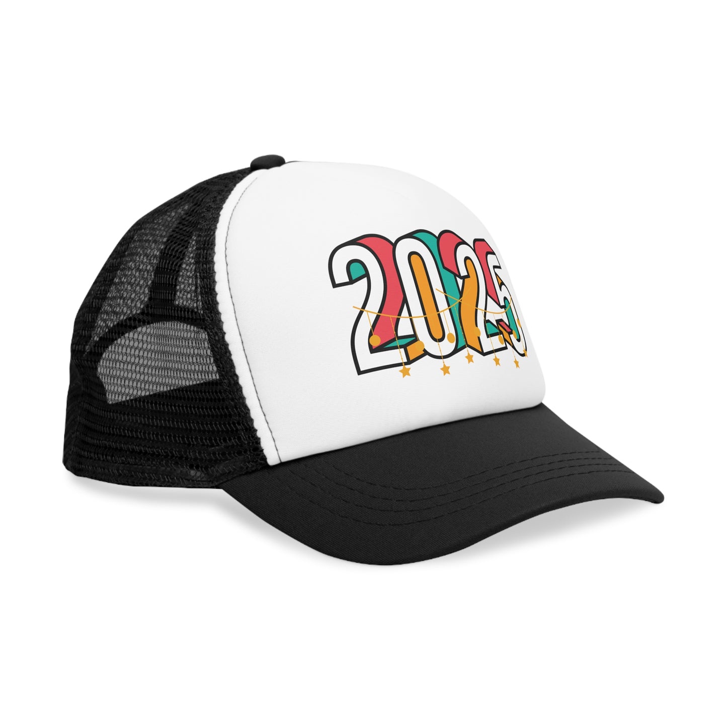 New Years Retro 2025 Mesh Cap - Perfect for Celebrations and Everyday Style