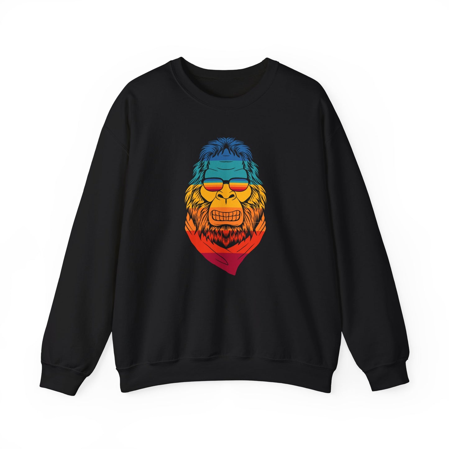 Chill Vibes Sunglass Gorilla Print Unisex Crewneck Sweatshirt