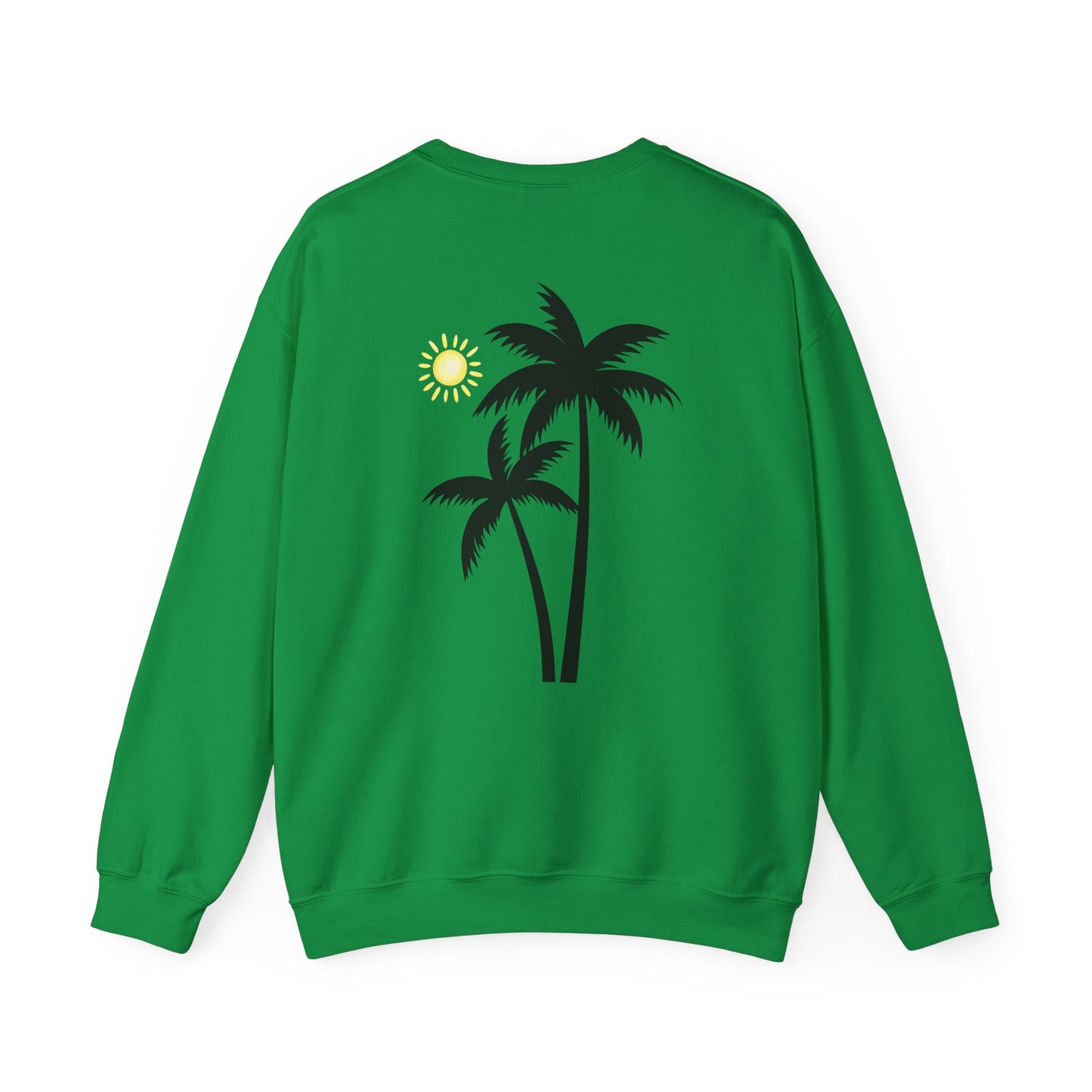 Tropical Vibes Crewneck Sweatshirt - Cool Pineapple and Palm Tree Design