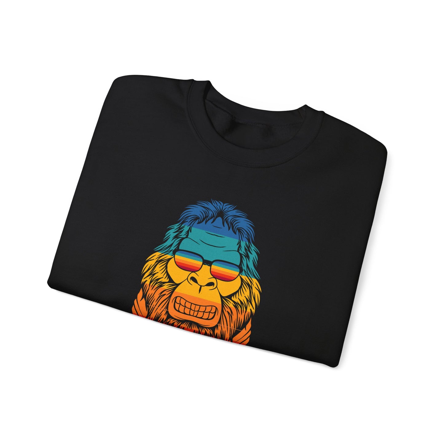 Chill Vibes Sunglass Gorilla Print Unisex Crewneck Sweatshirt