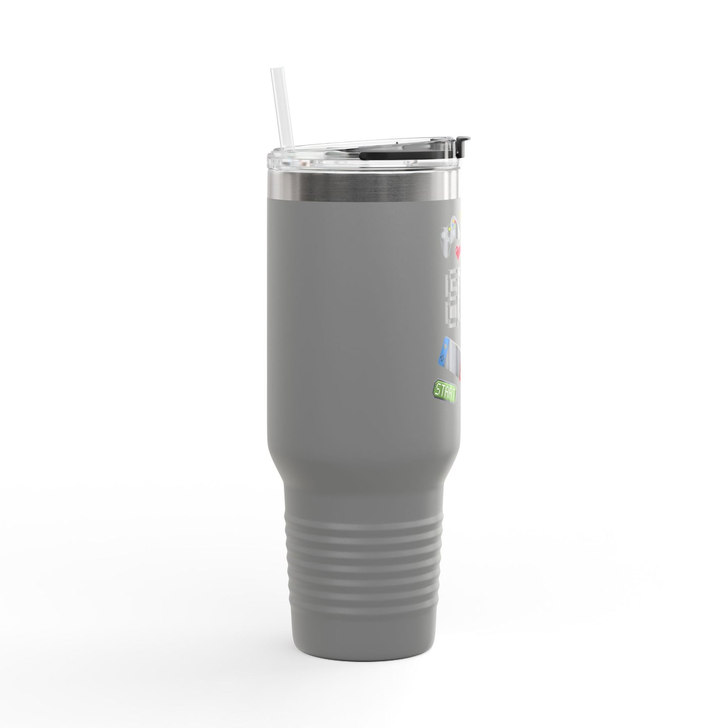 Game Over Insulated Travel Mug - 40oz for Gamers