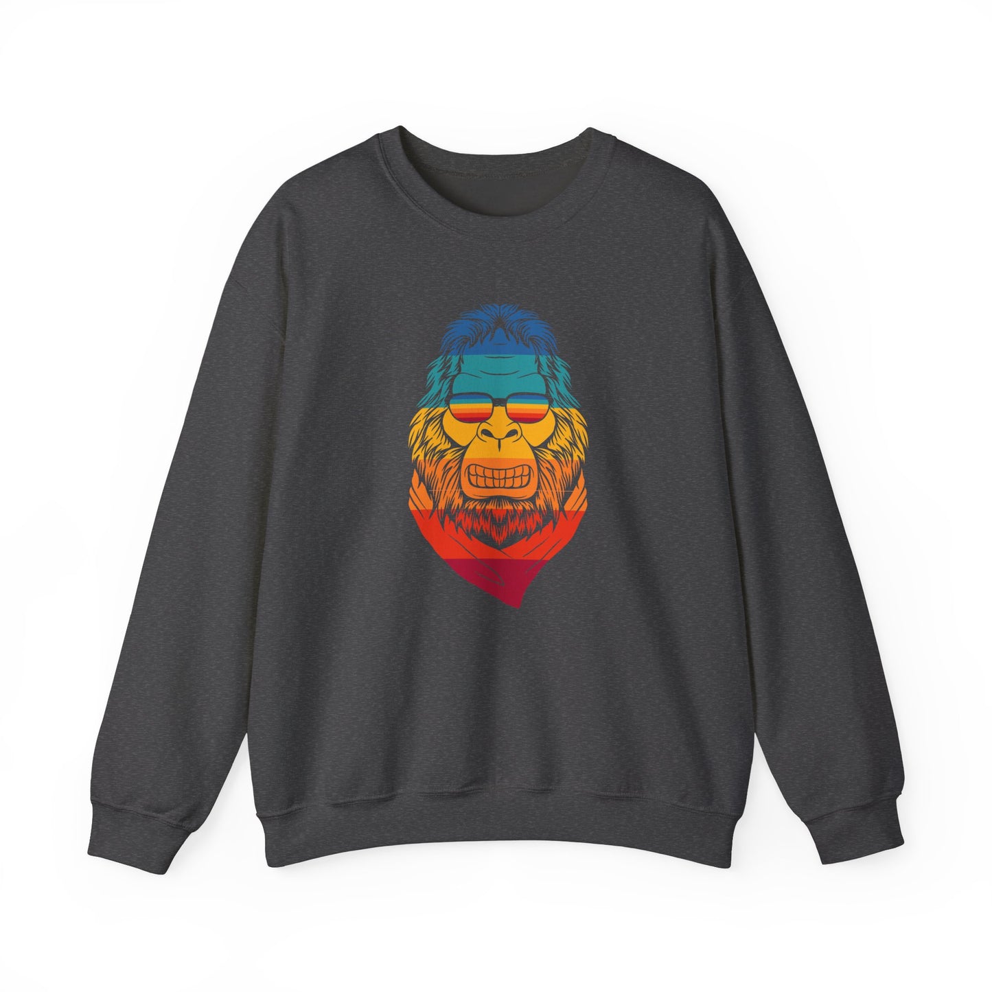 Chill Vibes Sunglass Gorilla Print Unisex Crewneck Sweatshirt