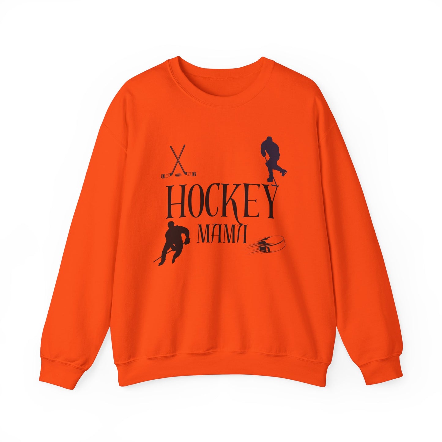 Hockey MAMA black ink - Unisex Heavy Blend™ Crewneck Sweatshirt