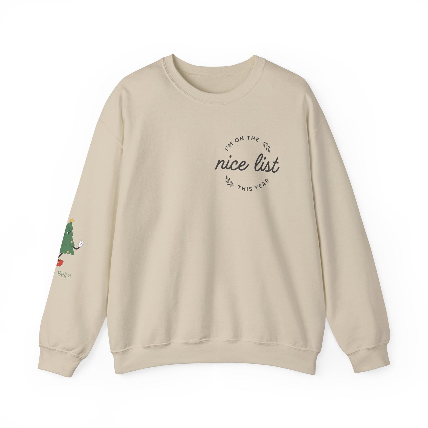 Festive Nice List Crewneck Sweatshirt - Holiday Cheer & Christmas Spirit