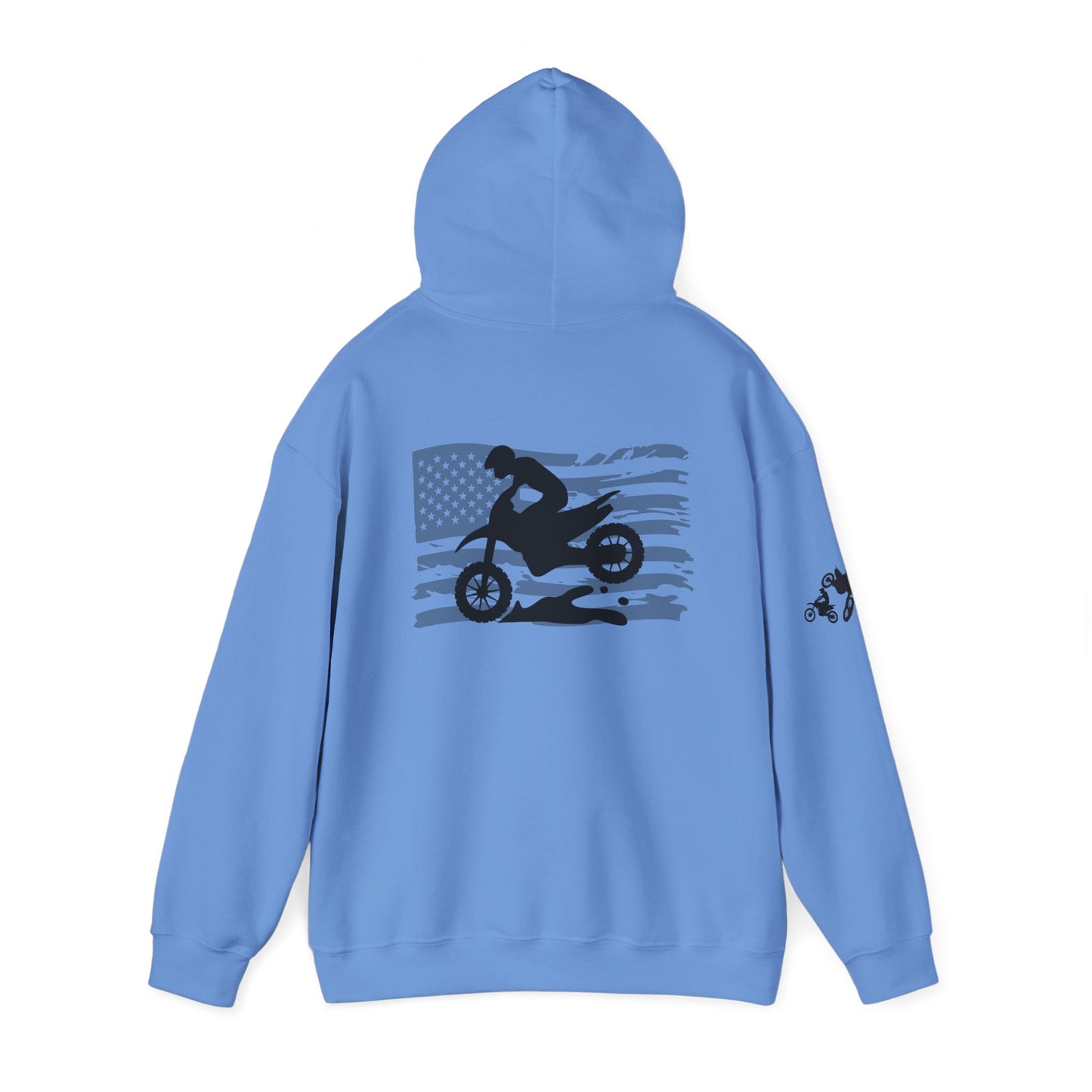 Race Mom America Unisex Heavy Blend™ Hoodie - Perfect Gift for Motocross Enthusiasts