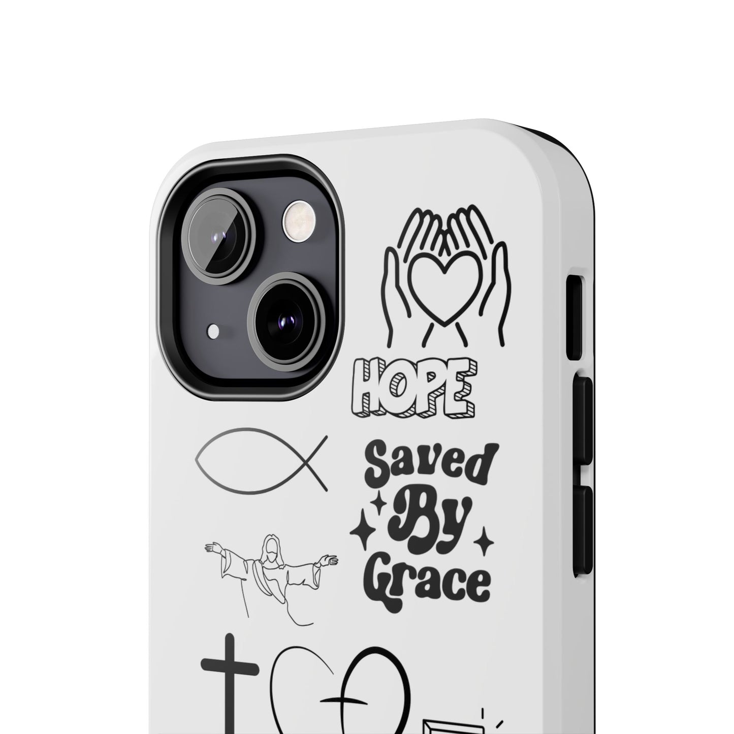 Inspirational Tough Phone Case - Faith, Hope & Grace Design