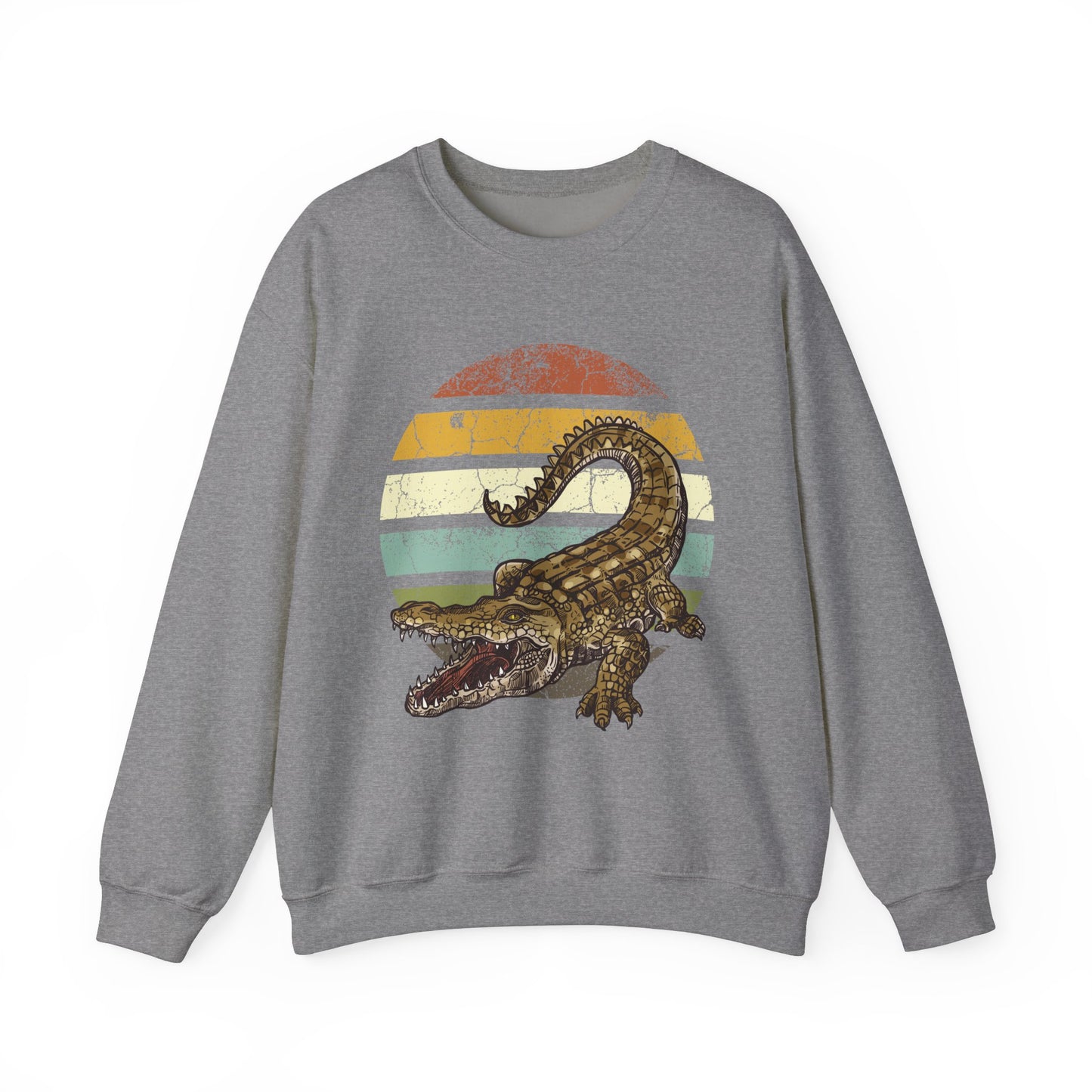 Retro Alligator Graphic Crewneck Sweatshirt