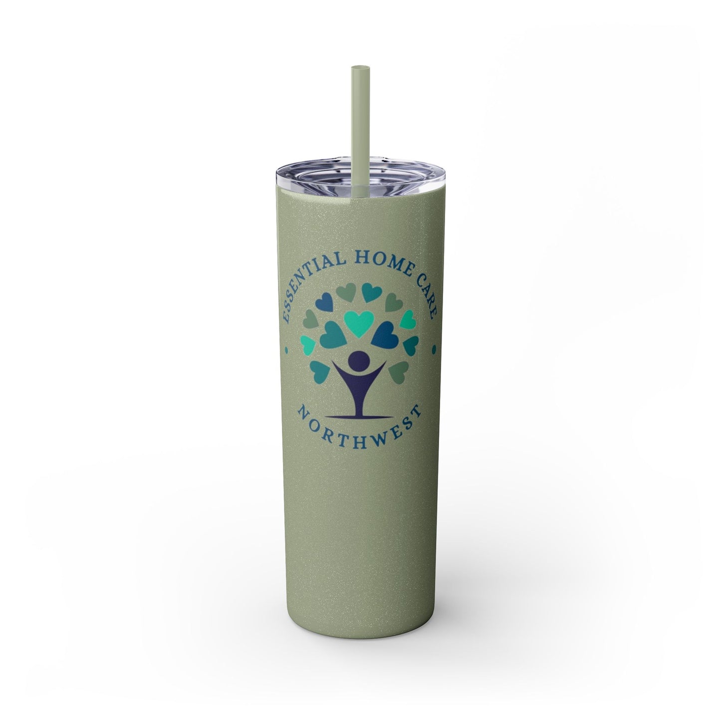 * Custom * Essential Home Care 20oz Skinny Tumbler with Straw