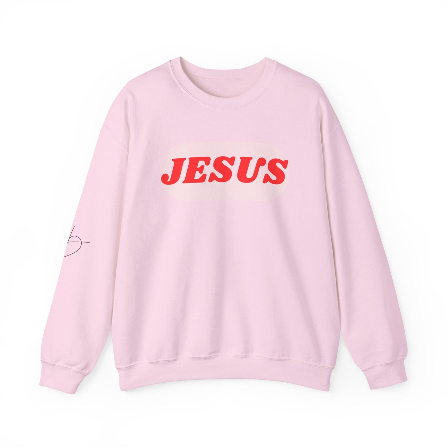 Faith-Inspired Unisex Crewneck Sweatshirt - JESUS Graphic