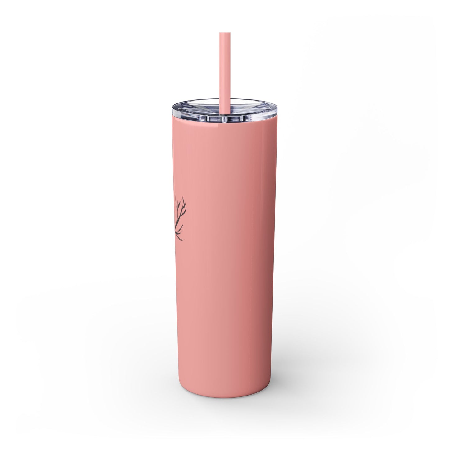 Couple's Love Birds Skinny Tumbler with Straw - 20oz | Perfect Gift for Anniversaries & Valentine's Day