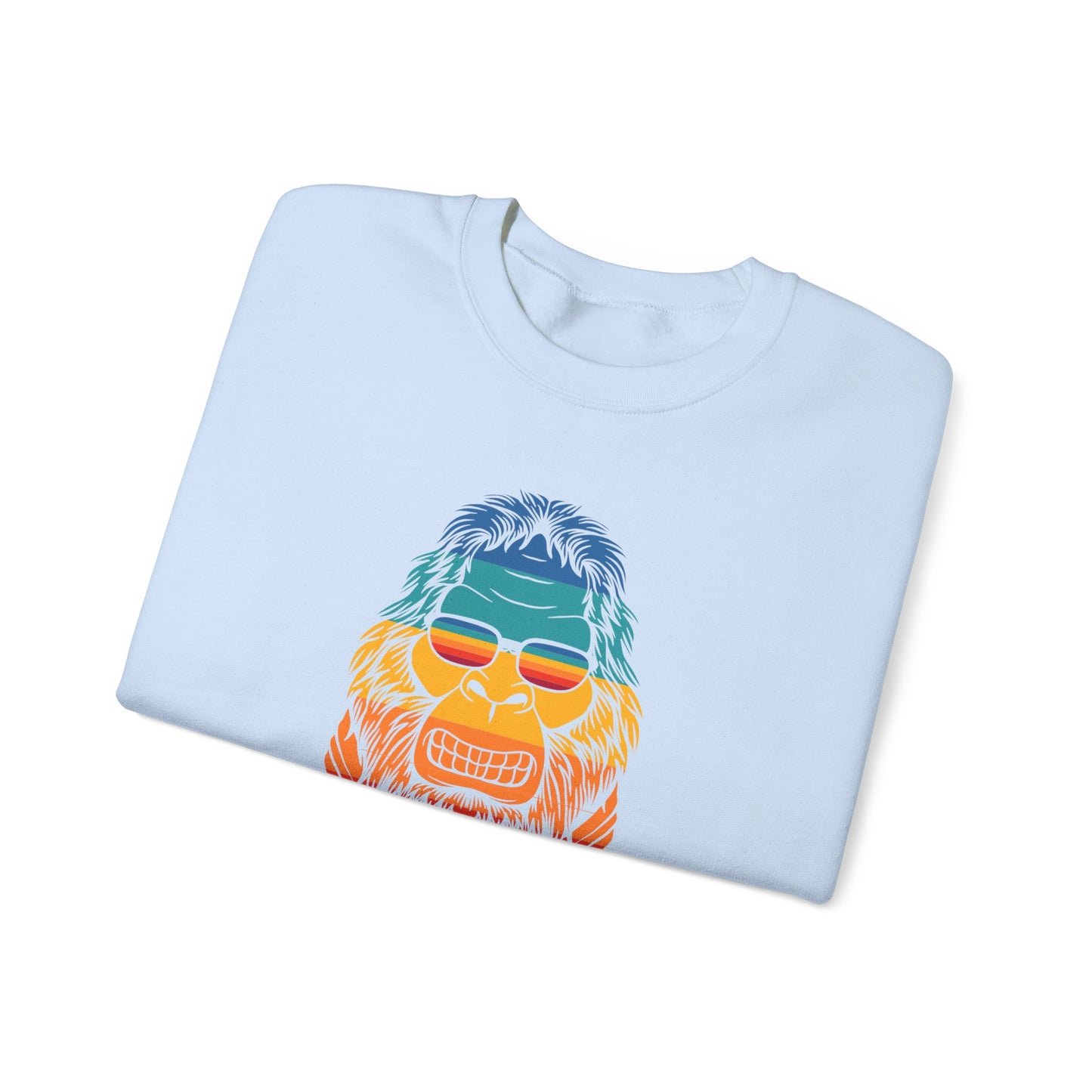 Chill Vibes Sunglass Gorilla Print Unisex Crewneck Sweatshirt