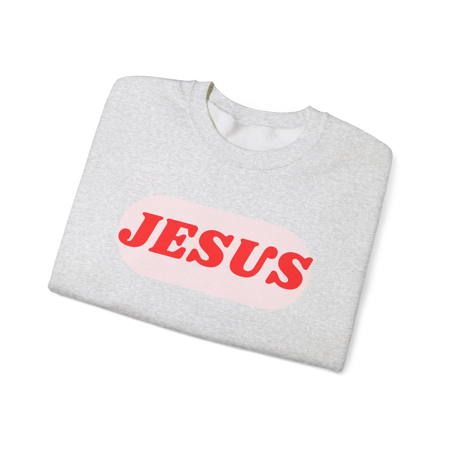 Faith-Inspired Unisex Crewneck Sweatshirt - JESUS Graphic