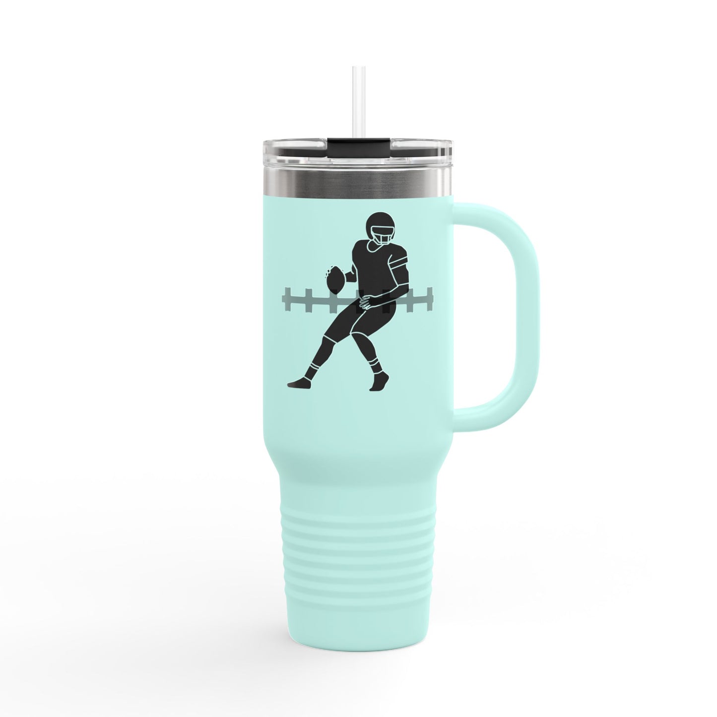 Football Enthusiast QB Insulated Travel Mug - 40oz with Sport Design