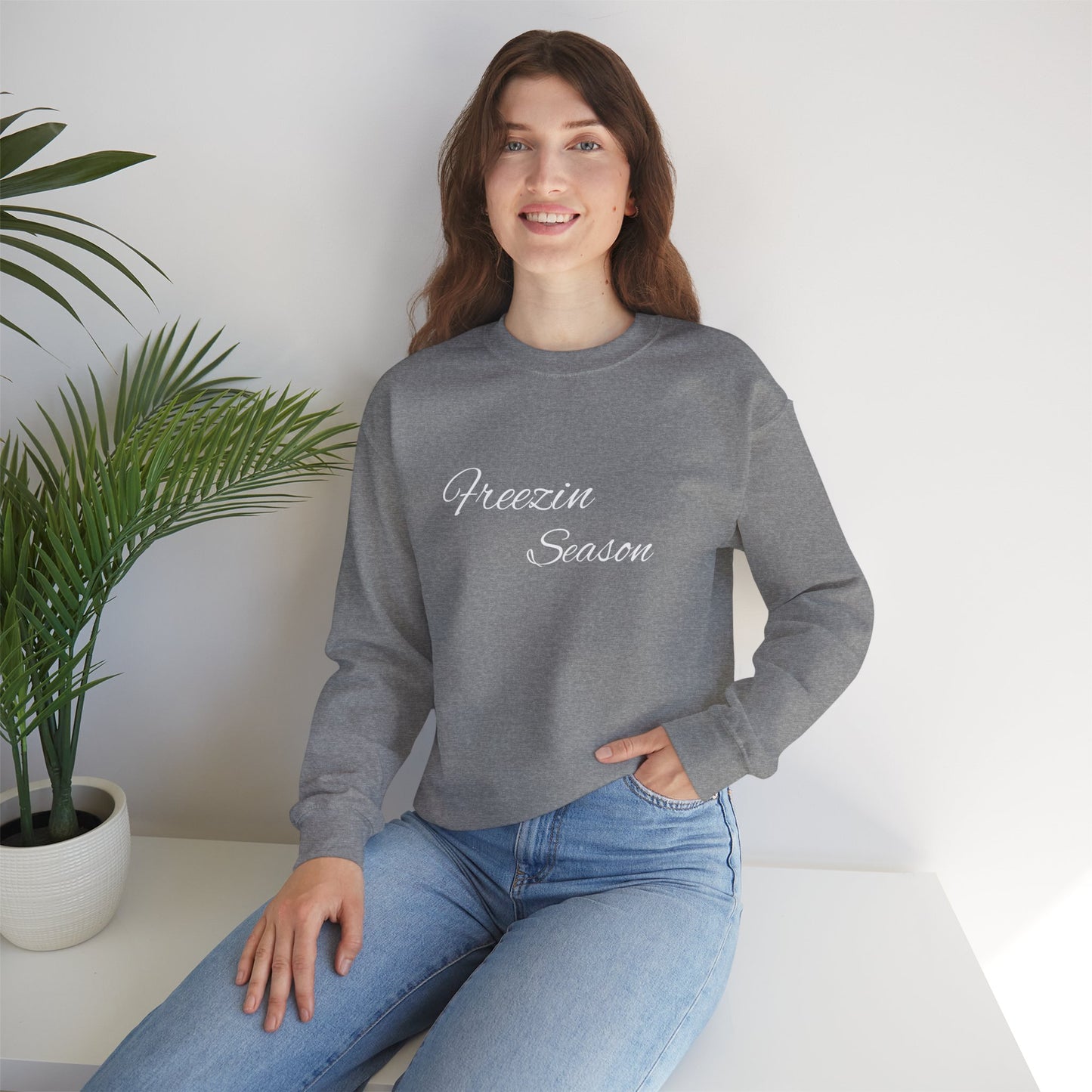 Freezin Season Unisex Heavy Blend™ Sweatshirt - Cozy Winter Apparel