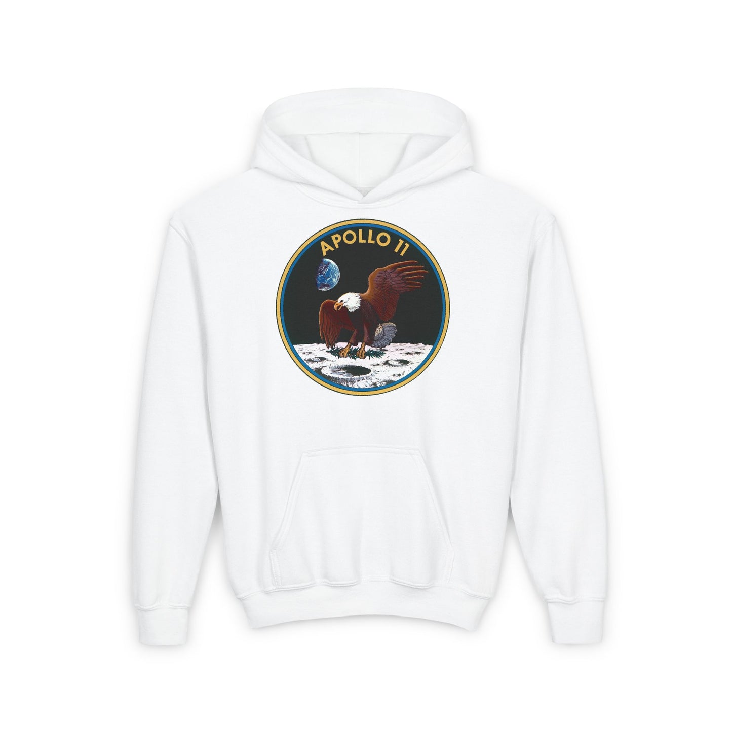 Apollo II Eagle Youth Hoodie - Space Exploration Design