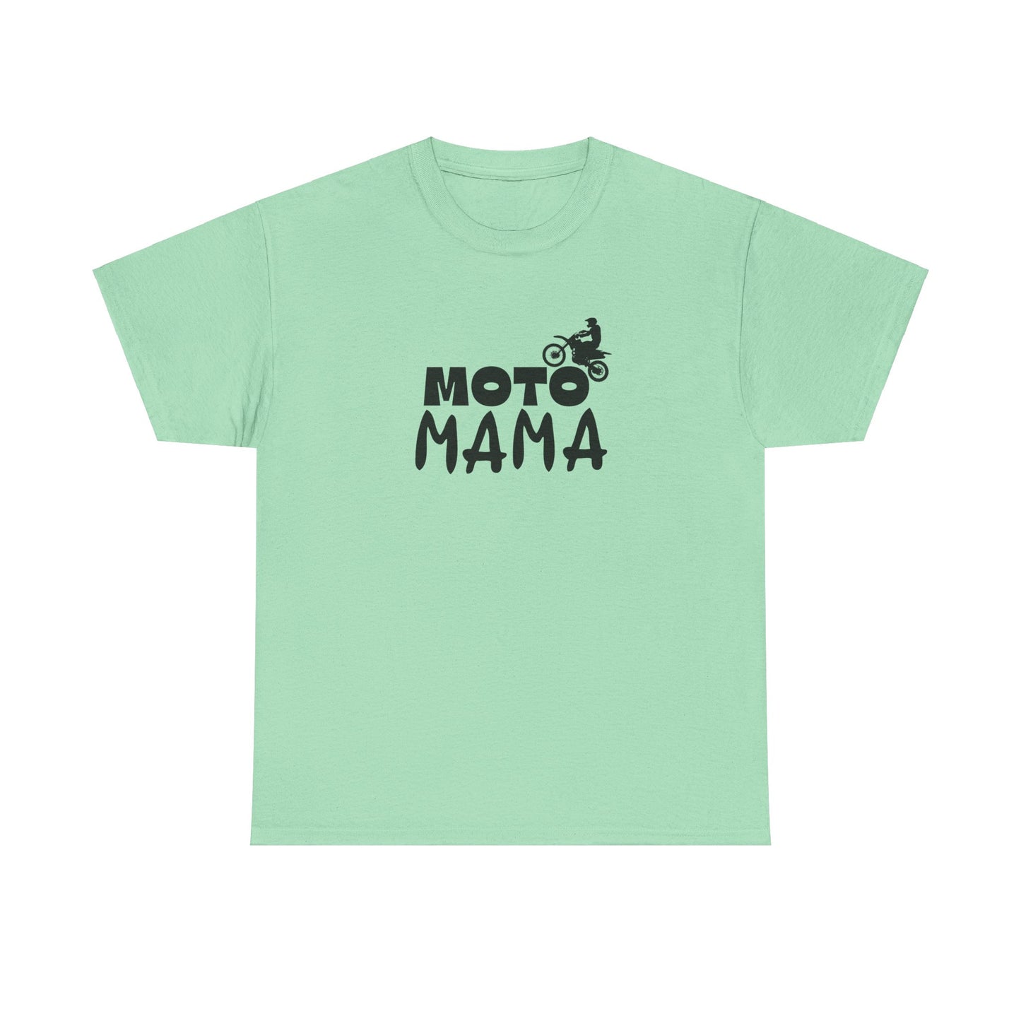 Moto Mama Unisex Heavy Cotton Tee - Perfect Gift for Motorcycle Moms