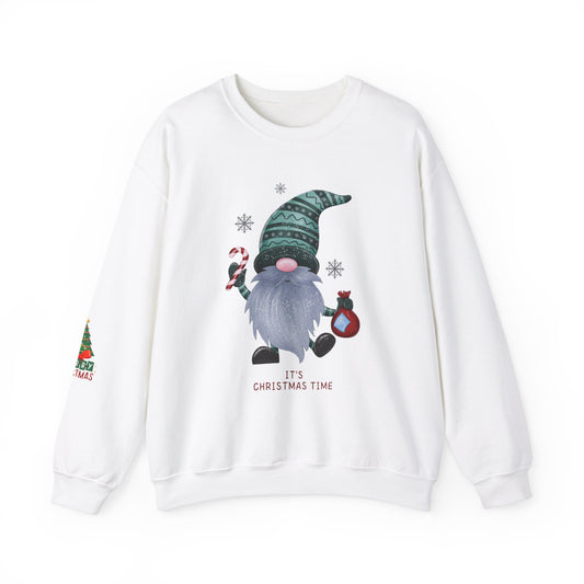 Christmas Gnome Crewneck Sweatshirt - It's Christmas Time