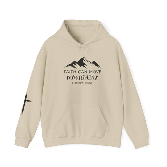 Faith Can Move Mountains Hoodie | Inspirational Unisex Sweatshirt