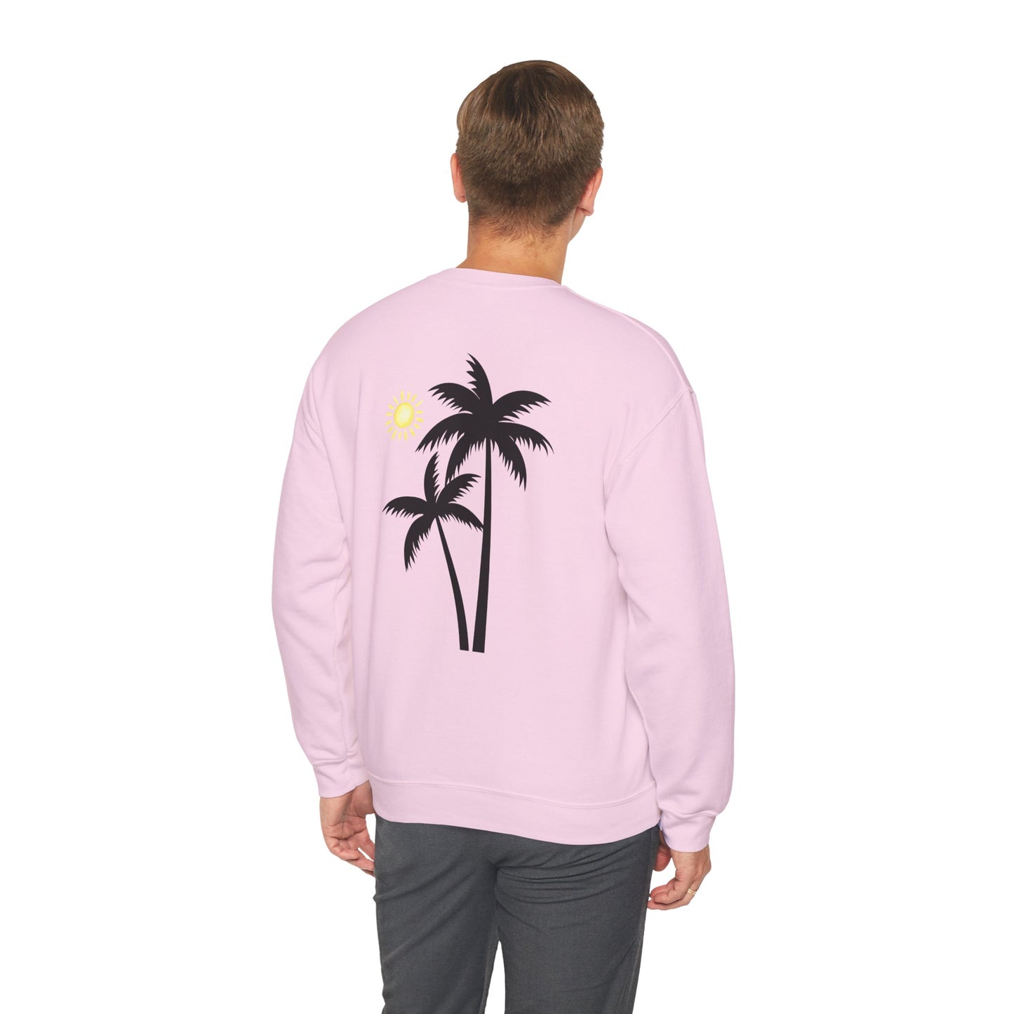 Tropical Vibes Crewneck Sweatshirt - Cool Pineapple and Palm Tree Design