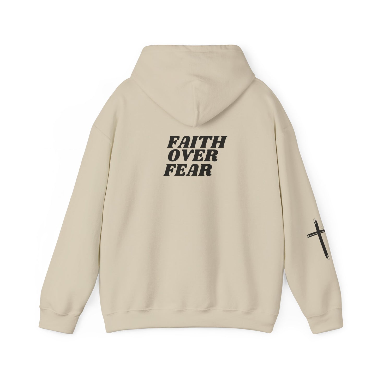 Faith Over Fear Unisex Heavy Blend™ Hoodie - Inspirational Motivational Sweatshirt