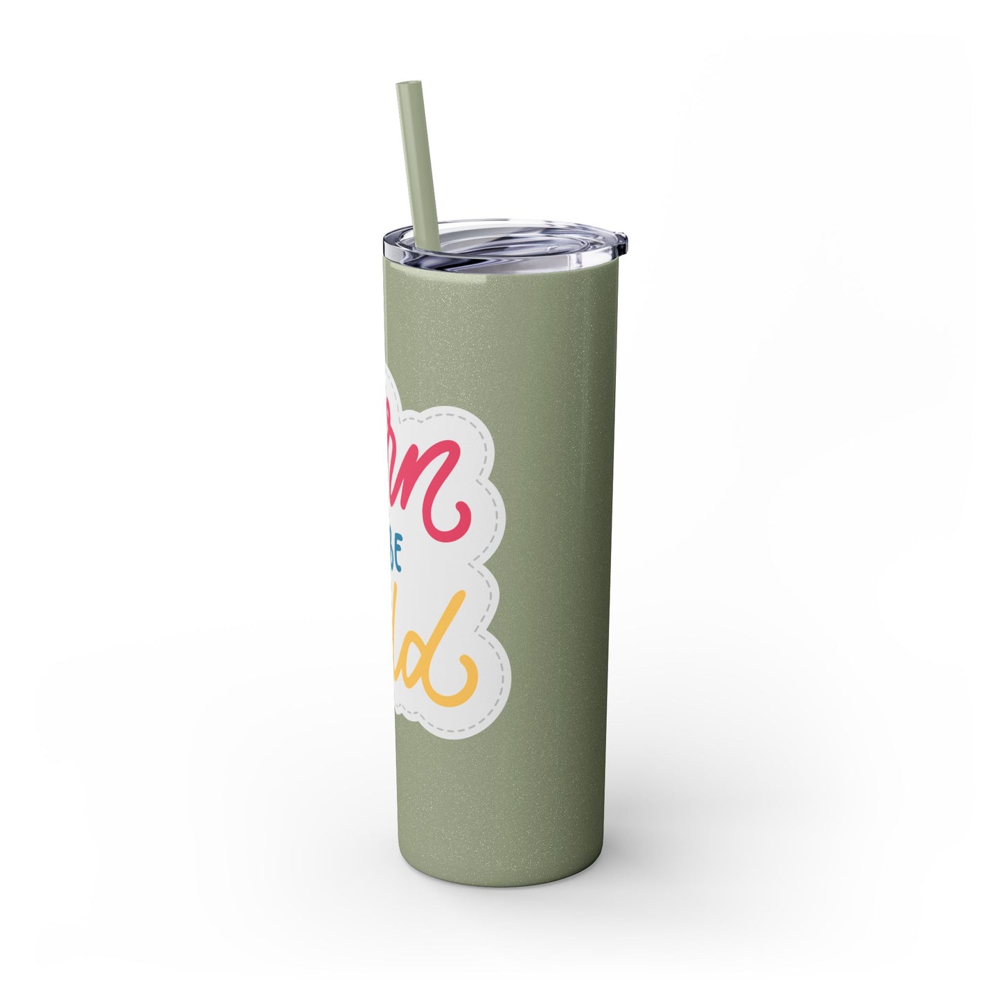 Born to be Wild 20oz Skinny Tumbler with Straw - Fun and Stylish Drinkware