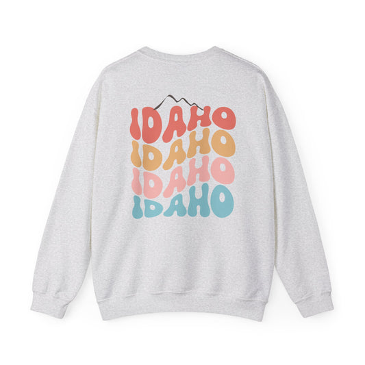 Idaho Retro Graphic Unisex Heavy Blend™ Crewneck Sweatshirt