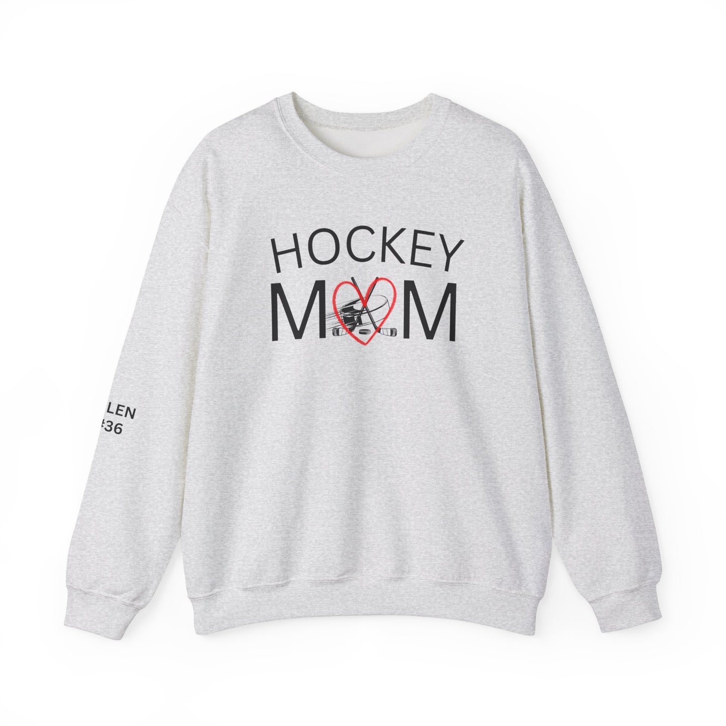 Custom * Hockey Mom Sweatshirt | Unisex Heavy Blend Crewneck | Perfect Gift for Sports Moms