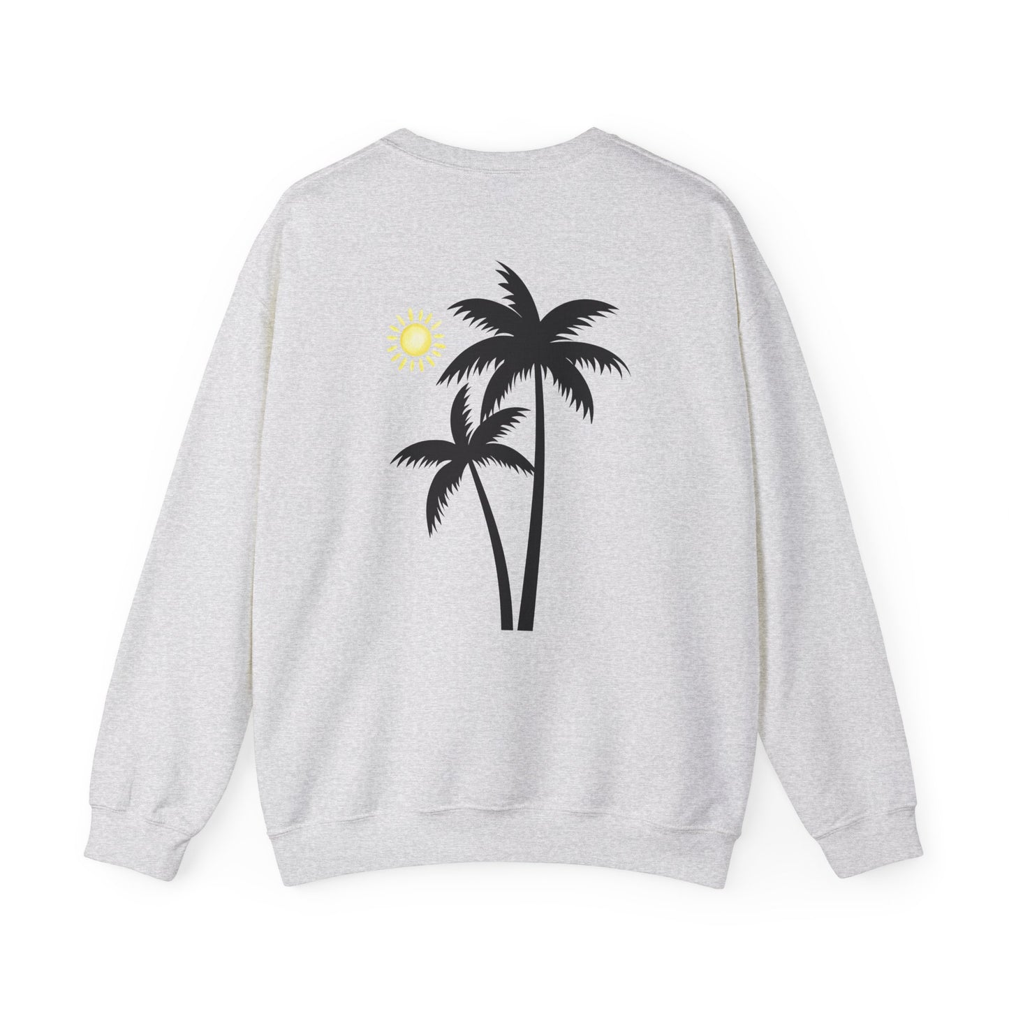 Tropical Vibes Crewneck Sweatshirt - Cool Pineapple and Palm Tree Design