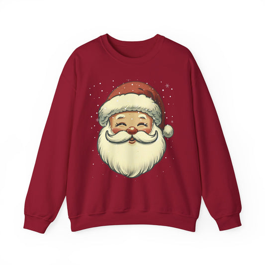 Vintage Santa Face Unisex Heavy Blend™ Crewneck Sweatshirt