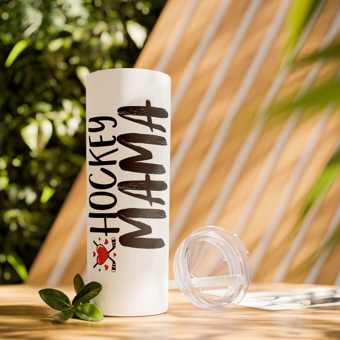 Hockey Mama 20oz Skinny Tumbler with Straw - Perfect Gift for Sports Moms