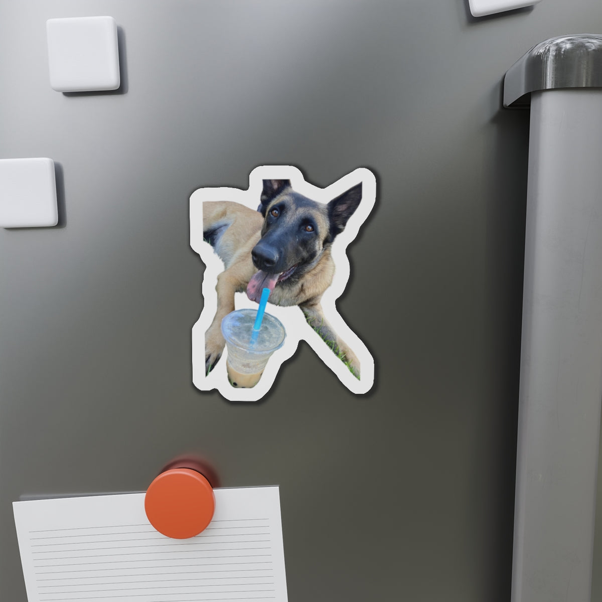Playful Dog Die-Cut Magnet - Perfect for Pet Lovers!