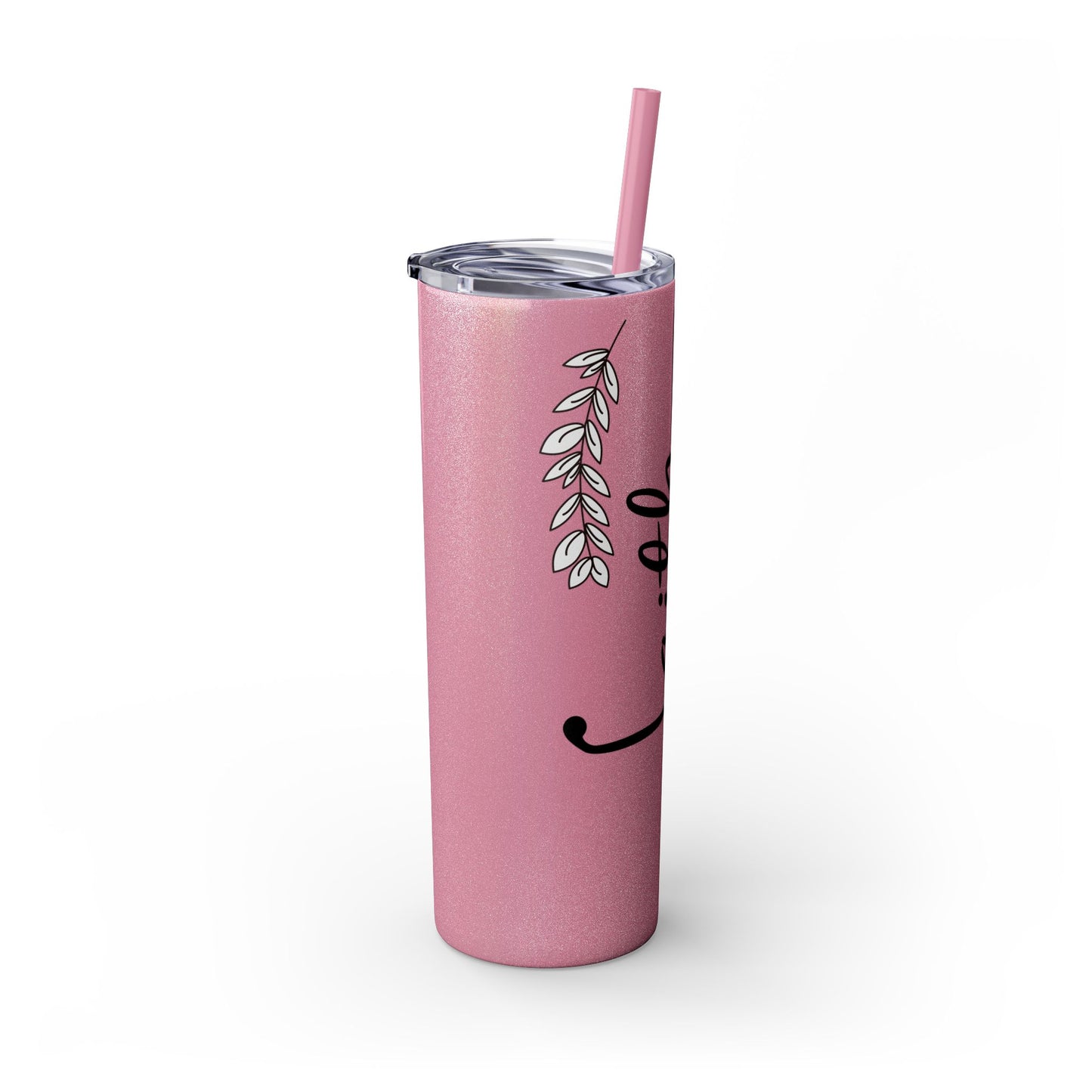 Inspirational Faith Skinny Tumbler with Straw | 20oz Drinkware