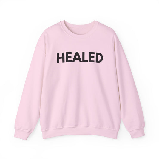 Healed Godly Unisex Heavy Blend™ Crewneck Sweatshirt - Cozy Comfort for Self-Care and Recovery