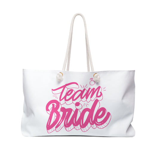 Team Bride Weekender Bag – Perfect for Bachelorette Parties & Bridal Celebrations