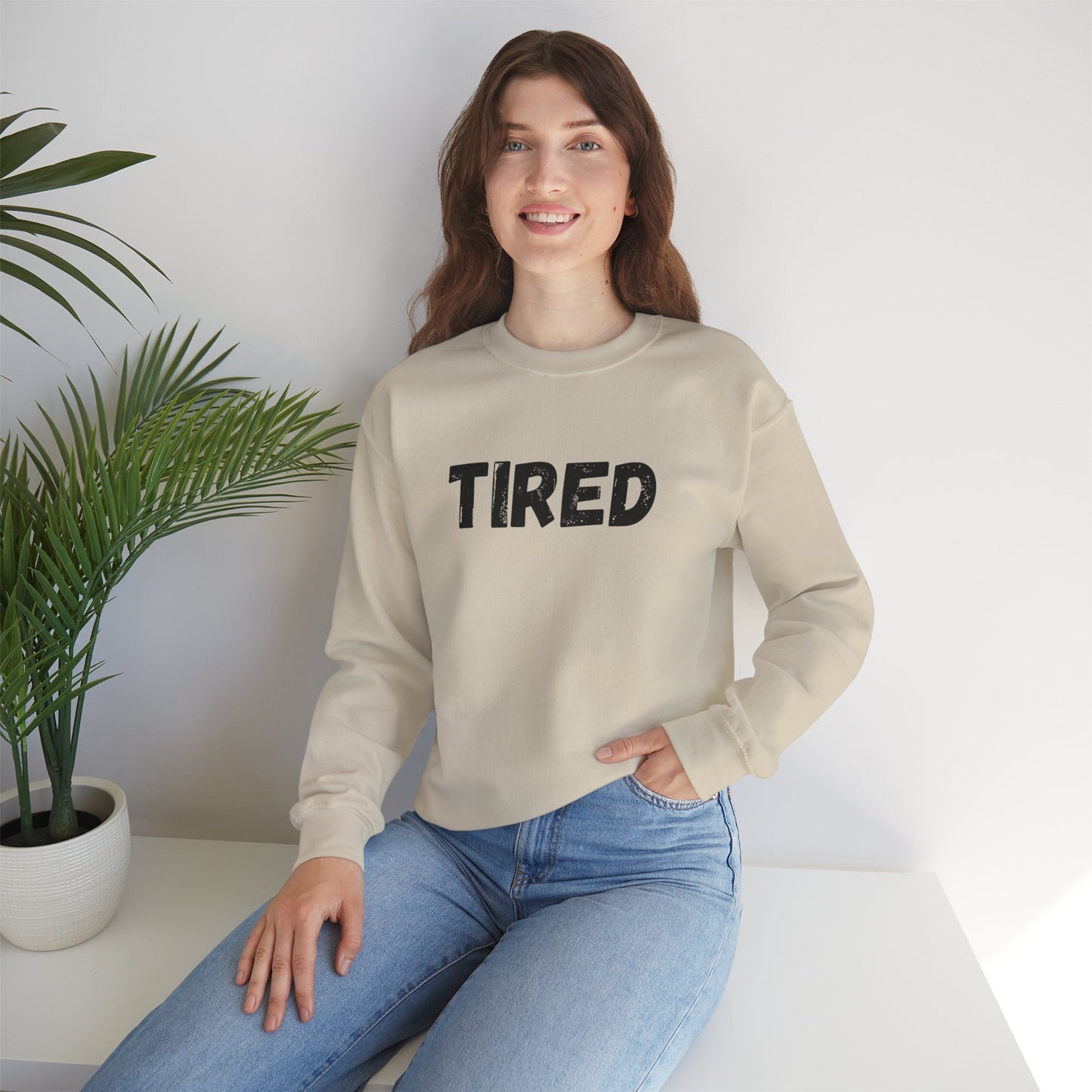 TIRED - Unisex Heavy Blend™ Crewneck Sweatshirt