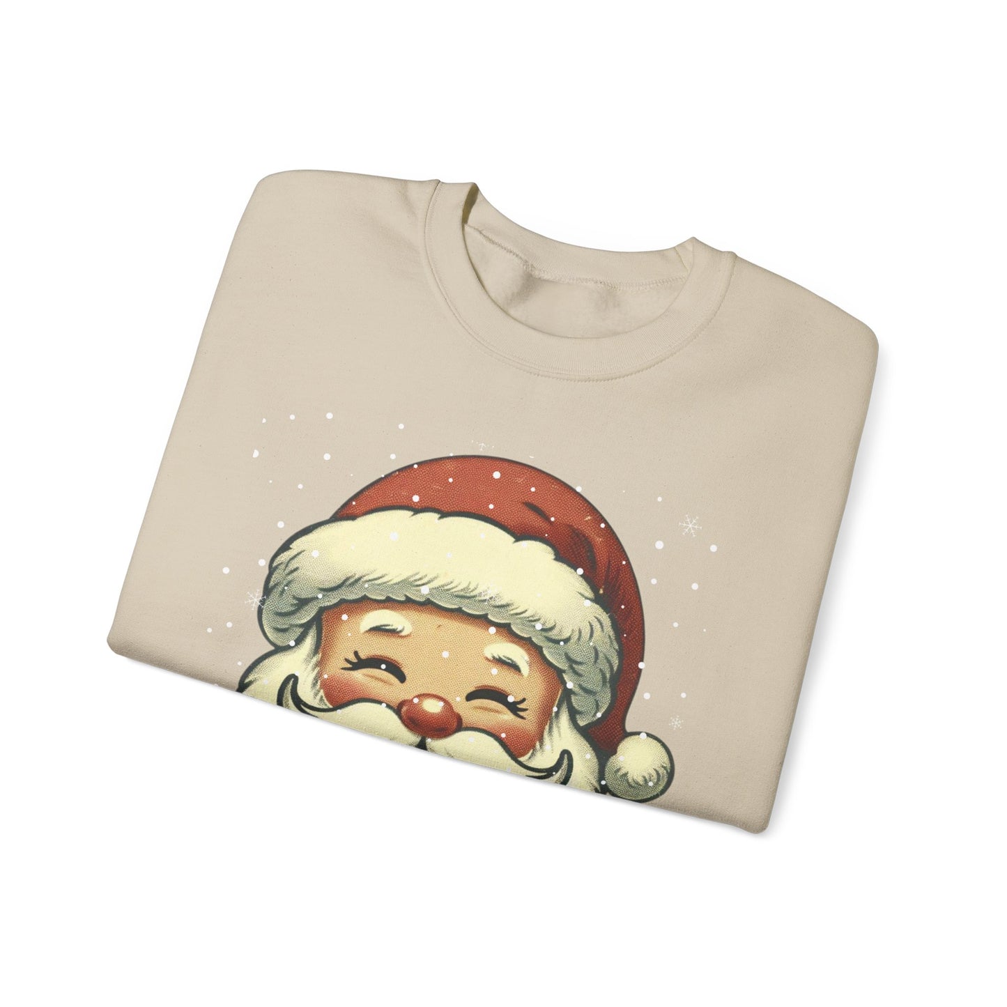 Vintage Santa Face Unisex Heavy Blend™ Crewneck Sweatshirt