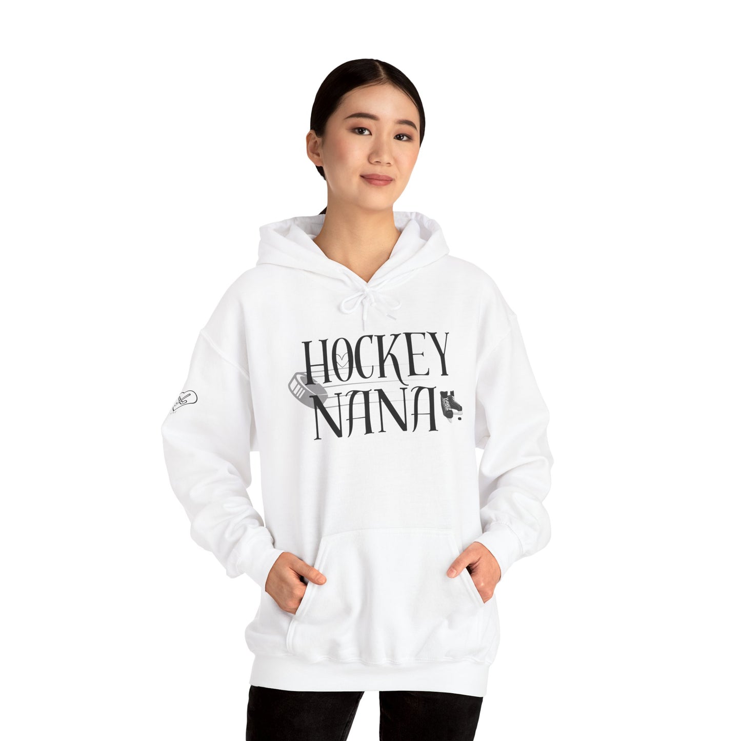 * Custom * Hockey Nana Unisex Heavy Blend™ Hooded Sweatshirt - Cozy Gift for Hockey Lovers