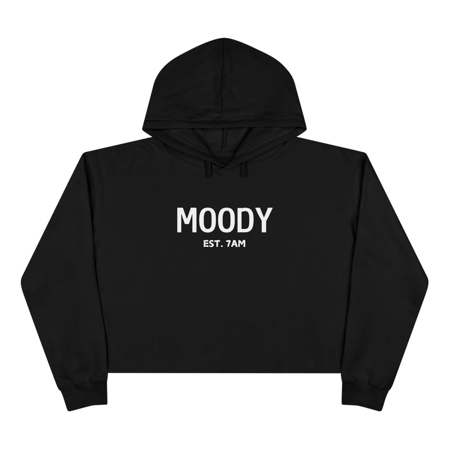 Moody Crop Hoodie - Stylish and Comfy Casual Wear for Every Mood