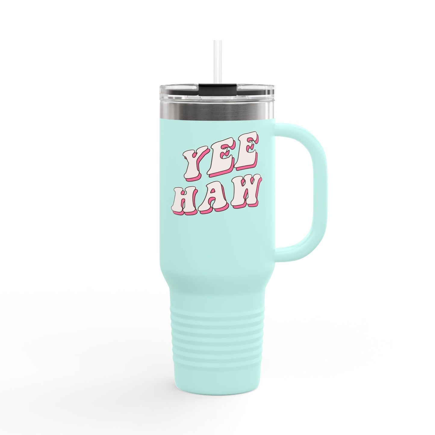 Yee Haw Insulated Travel Mug - 40oz Adventure Drinkware for Outdoor Enthusiasts