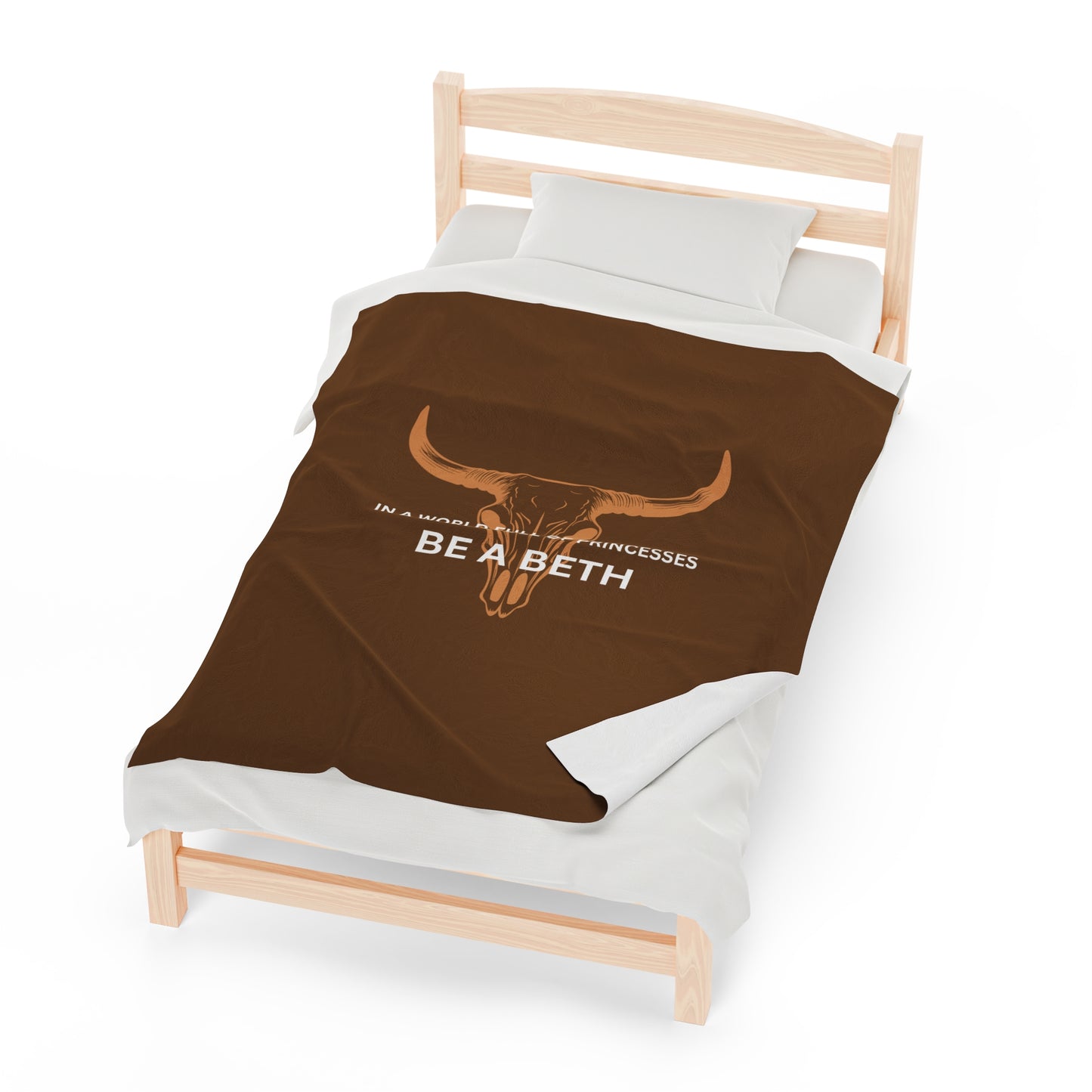 Be a Beth - Inspirational Velveteen Plush Blanket - Yellowstone