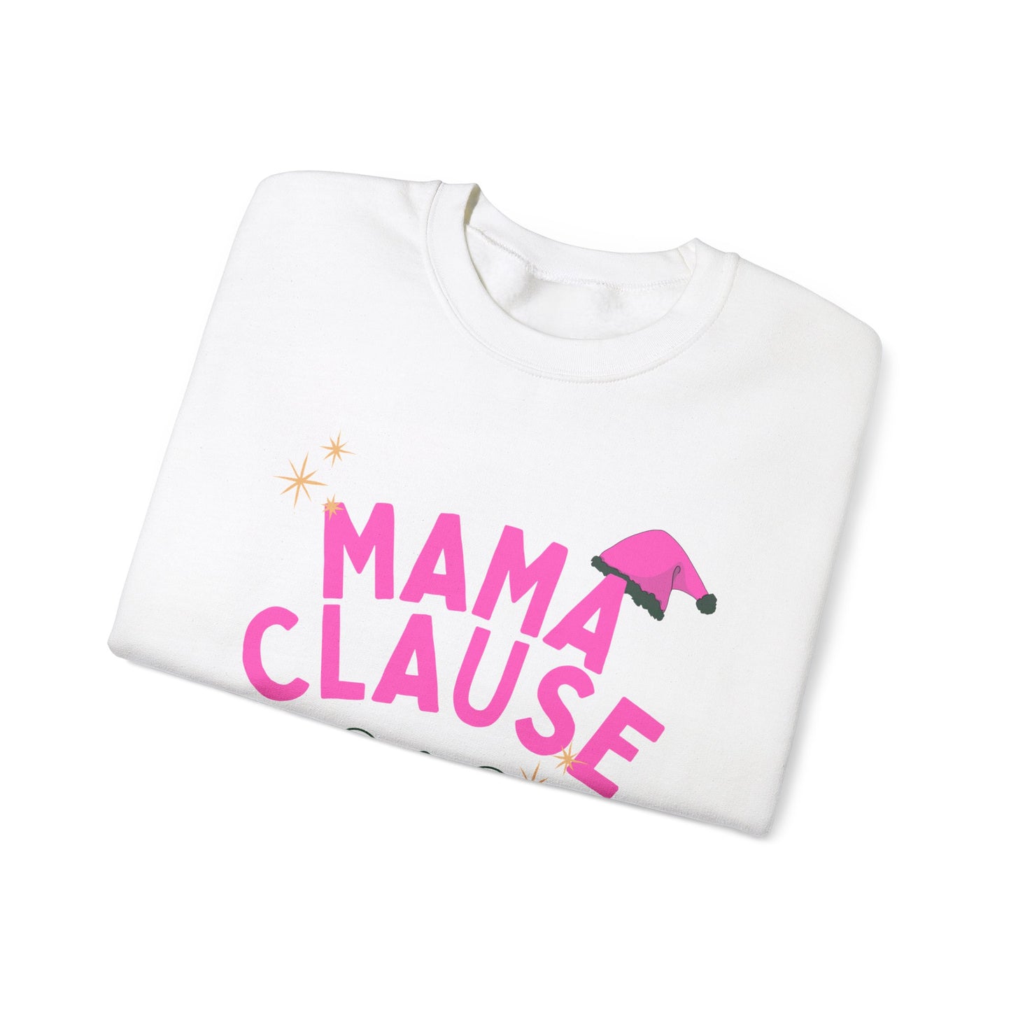 Mama Clause Merry & Bright Unisex Crewneck Sweatshirt