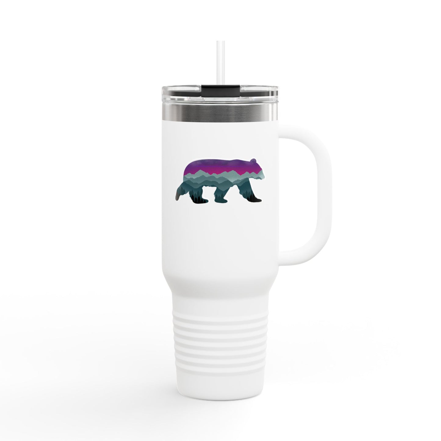 Colorful Bear Insulated Travel Mug - 40oz Adventure Companion