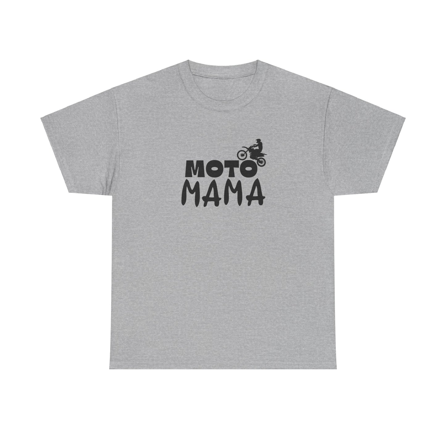 Moto Mama Unisex Heavy Cotton Tee - Perfect Gift for Motorcycle Moms