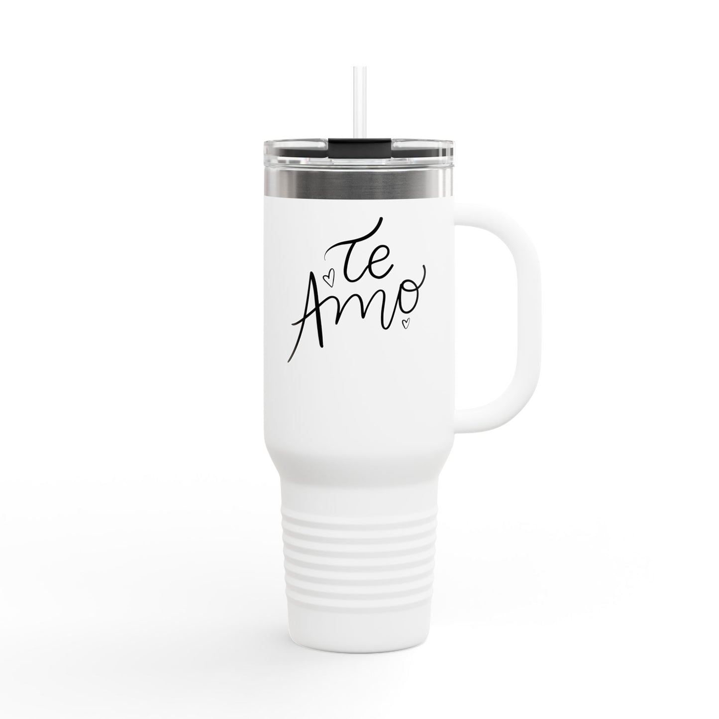 Insulated Travel Mug - 40oz "Te Amo" Love Design - Perfect for Gifting and Everyday Use